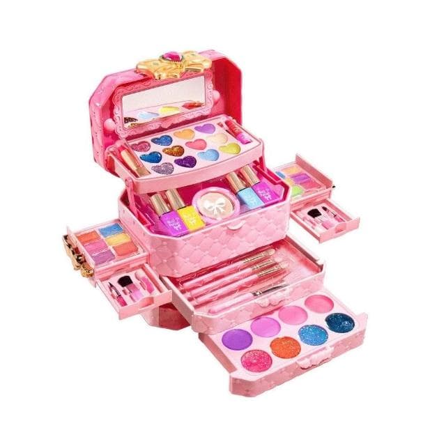 音樂兒童化妝品手提箱玩具套裝小女孩生日禮物小公主彩妝盒指甲油