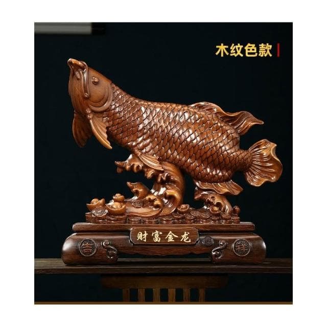 財富金龍魚擺件招財客廳辦公室酒櫃前臺裝飾品公司喬遷開業禮物