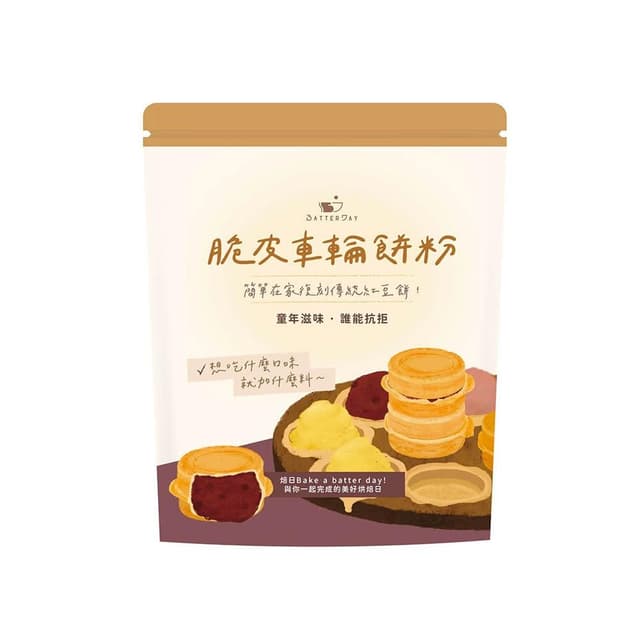 BatterDay焙日 脆皮車輪餅粉500g (預拌粉/烘焙DIY/紅豆餅/大判燒/鯛魚燒)