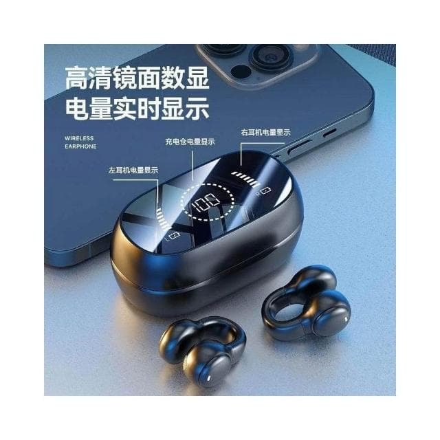 2025新款藍牙耳機夾耳式骨傳導無線不入耳華強北高端運動適用oppo