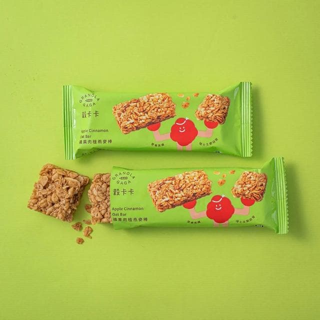 【GRANOLA GAGA 穀卡卡】燕麥棒26gx6入盒裝 (蘋果肉桂;蛋白棒/營養棒/能量棒/高纖低卡/健康點心)