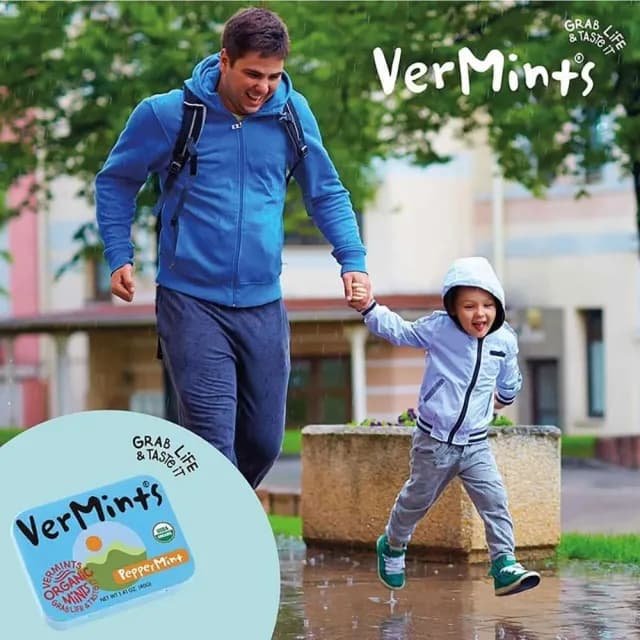 美國 Organic VerMints 有機薄荷糖40g (原味;清口糖/無麩質/素食/低卡零食/糖果) 