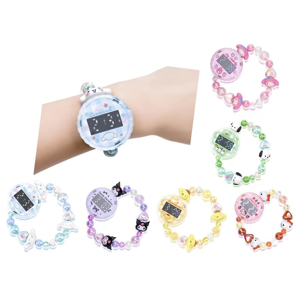 【SANRIO 三麗鷗】靈動創想 三麗鷗 手錶 串珠手錶 兒童版 女孩 小學生 庫洛米 大耳狗 美樂蒂 生日 禮物 串珠玩具 送禮 串珠手錶