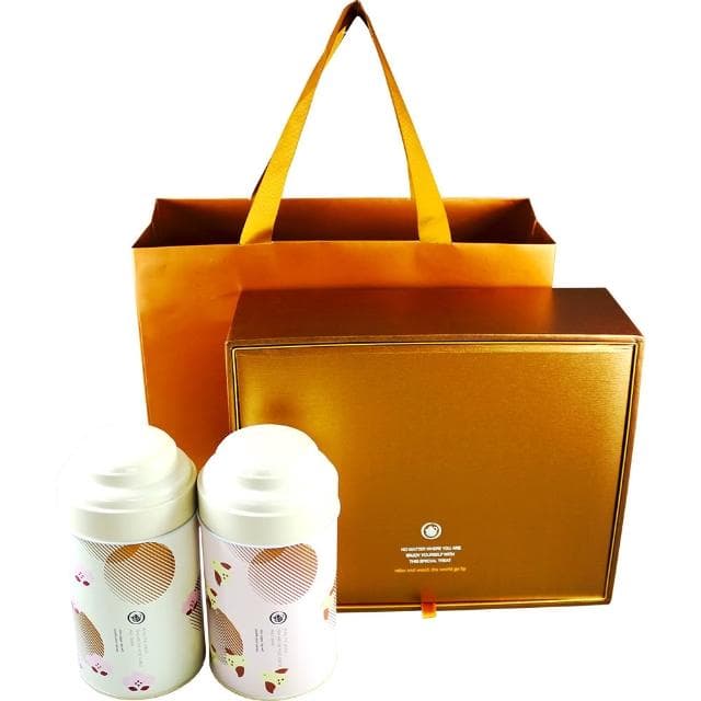 【龍源茶品】鳥語花香台灣手採高山茶葉禮盒2罐組(150g/罐-共300/g-生青茶/無焙火)