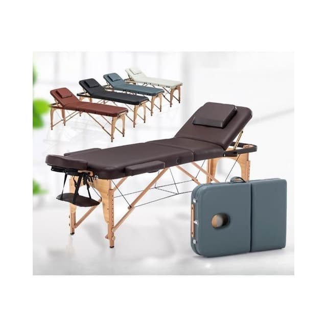 新款原始點折疊按摩床推拿床美容理療紋繡床家用可攜式手提簡易床