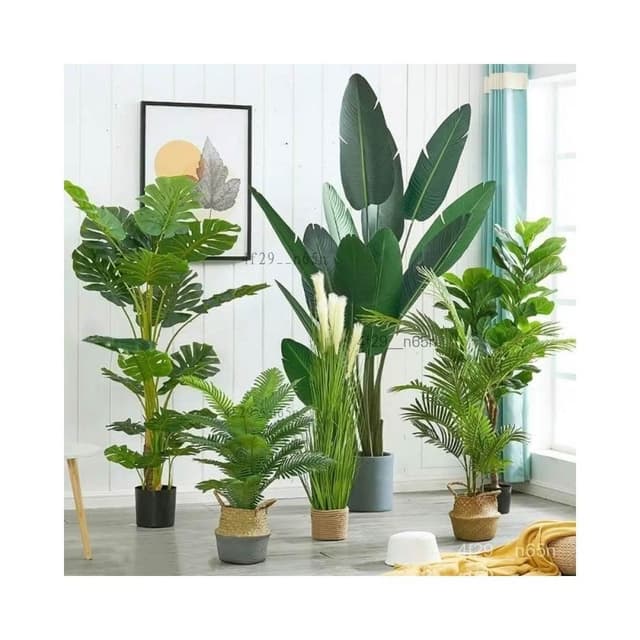 免運包稅 含發票 仿真綠植  假植物 旅人蕉仿生綠植盆栽 大型室內裝飾擺件假樹仿真樹