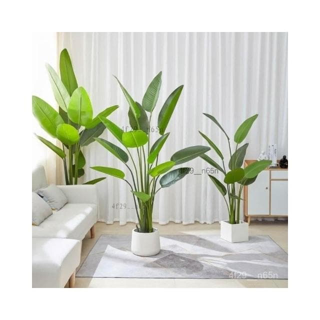 免運包稅 含發票 仿真綠植  假植物 旅人蕉仿生綠植盆栽 大型室內裝飾擺件假樹仿真樹