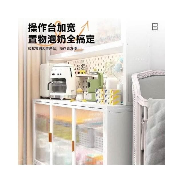 嬰兒寶寶衣櫃一 體收納櫃 玩具收納架 家用大容量可移動置物架
