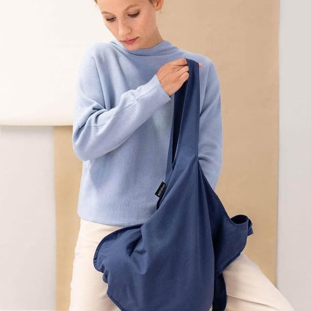 【Notabag】德國三用後背包 (海軍藍;諾特包/環保袋/購物袋/折疊口袋包/企業採購/商務禮品/交換禮物/生日禮物)