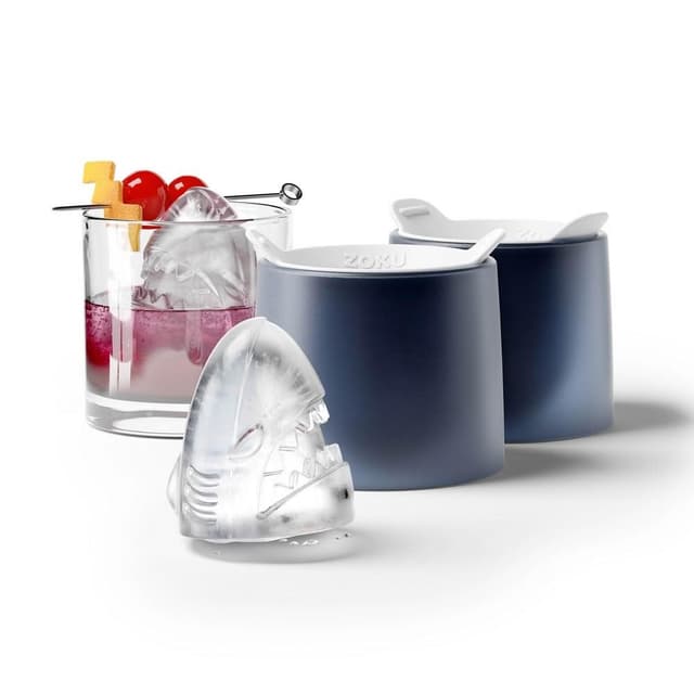 【ZOKU】鯊魚製冰球模具2入 (冰塊盒/造型冰塊/冰塊模具/製冰器)