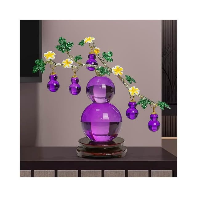 免運水晶擺件葫蘆高檔客廳電視櫃玄關裝飾喬遷禮物創意工藝品擺臺新款