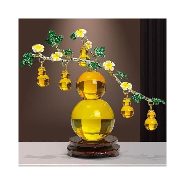 免運水晶擺件葫蘆高檔客廳電視櫃玄關裝飾喬遷禮物創意工藝品擺臺新款