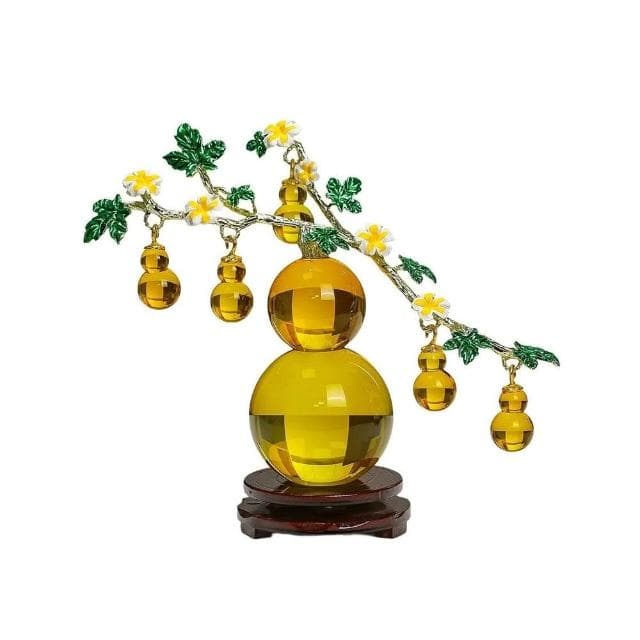 免運水晶擺件葫蘆高檔客廳電視櫃玄關裝飾喬遷禮物創意工藝品擺臺新款