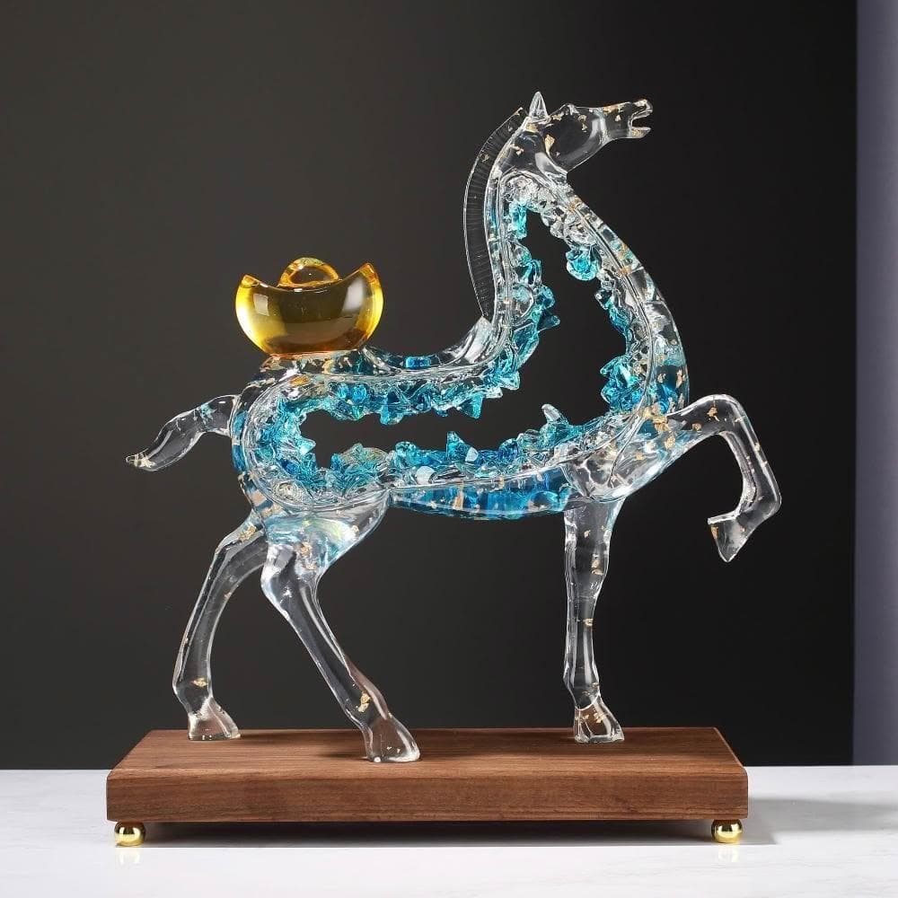 免運熱銷北歐簡約樹脂工藝馬上成功擺件家居輕奢樣板間喬遷新居開業禮物