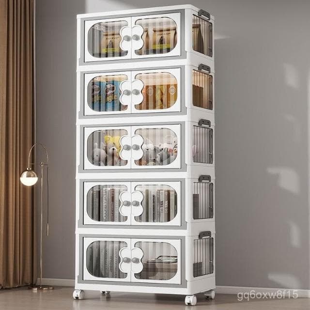 🔥熱銷爆品 收納櫃家用免安裝寶寶衣櫃嬰兒衣服儲物櫃零食置物櫃兒童臥室櫃子 TITA