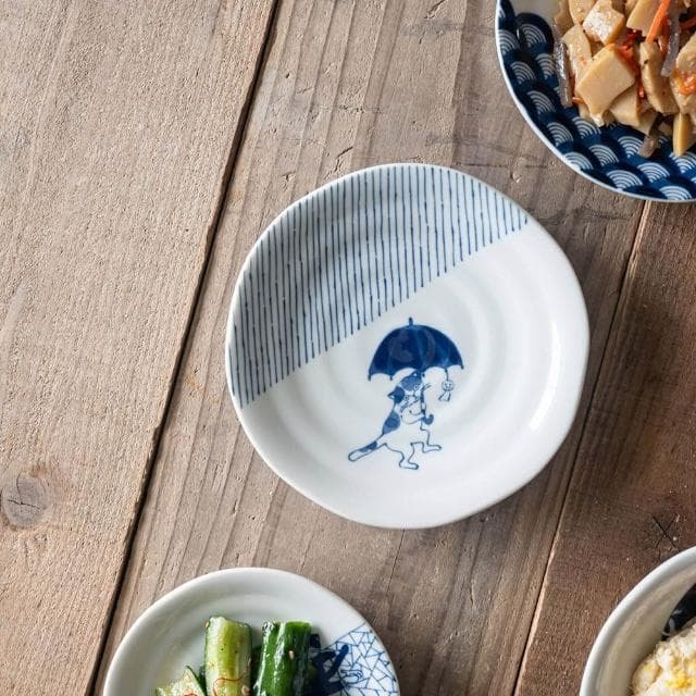 【美濃燒】SHICHITA 貓咪系列陶瓷淺碗 16.5cm (十草;小碗/飯碗)