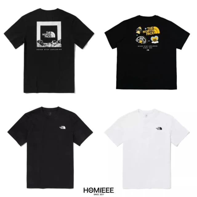 【The North Face】Homieee The North Face Tee 北臉 短袖 白雪山 素T 黑色 白色 NF0A5JTT