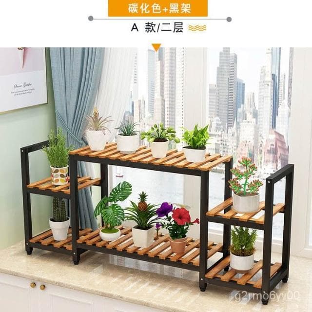 花架子客廳鐵藝多層花店花架置物架陽臺室內落地多肉綠蘿花盆架子 花架 植物架 陽臺花架 花盆架 多肉植物架 盆栽架 HT7