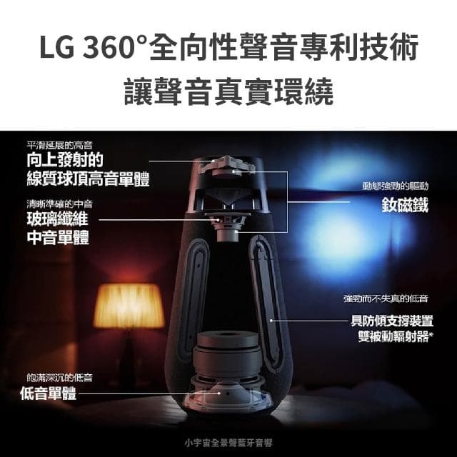 LG HU710PB XO3QBE XBOOM 360˚ 小宇宙全景聲藍牙音響 LG音響 LG喇叭 喇叭 