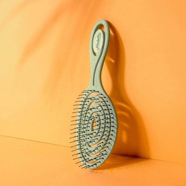 美國 Ninabella 乾濕兩用速乾順髮梳 22cm (薄荷綠;濕髮梳/快乾梳/去結梳/蓬鬆髮梳)