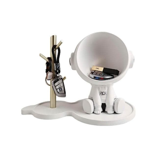 创意宇航员入户玄关钥匙收纳摆件家居装饰品客厅置物乔迁新居礼品