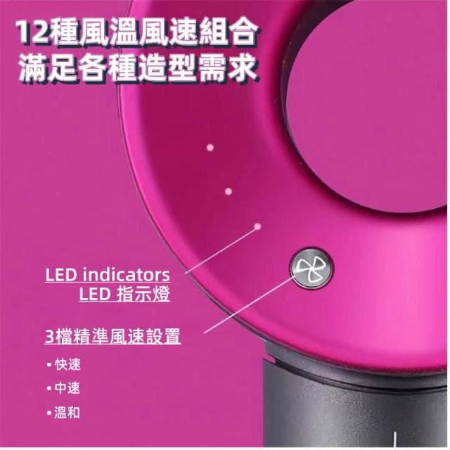 台灣現貨💥負離子高速吹風機 速乾吹風筒 護髮美髮吹風機 大風量吹風機 無葉吹風筒 家用吹風機