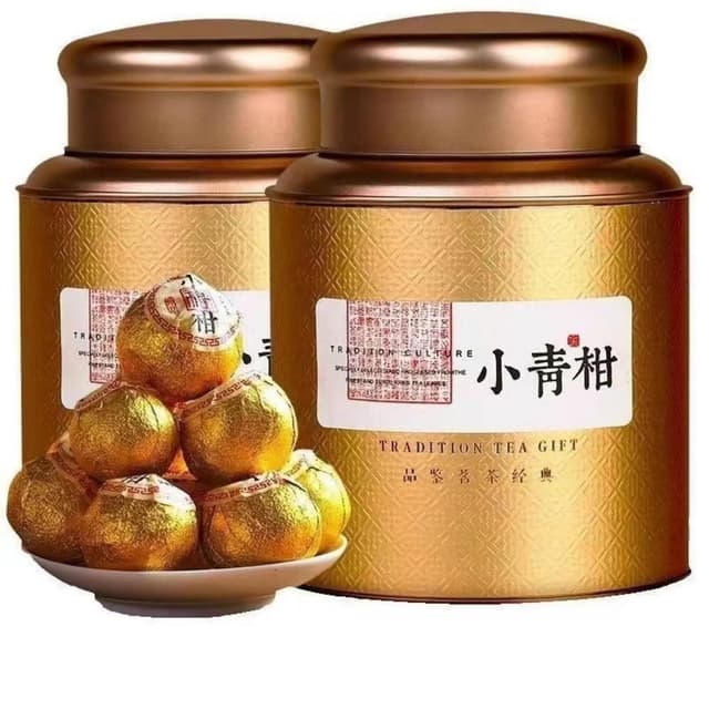 普洱小青柑 正宗新會濃香型陳皮生曬小青柑250g禮品新會小青柑普洱茶 陳皮宮廷普洱柑普茶 橘子茶 普洱茶云南宮熟茶