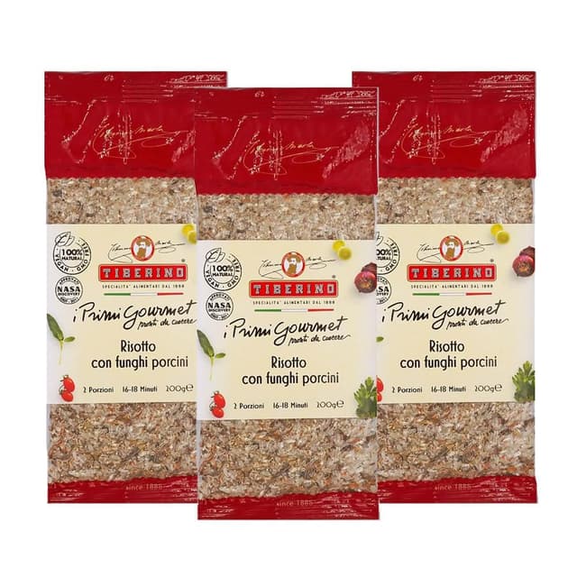 義大利 Tiberino 牛肝菌義式燉飯 200g-3入 (真空包裝 燉飯 料理包 調理包)
