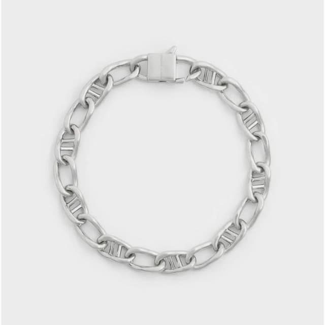 【CHARLES & KEITH】CHARLES & KEITH Nyra 金屬粗鍊手鍊 - 玫瑰金/金色/銀色