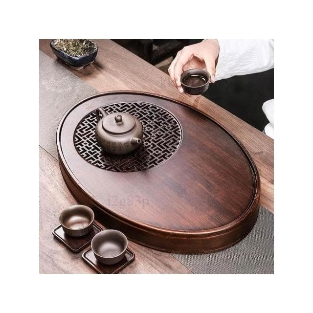 2025新款 茶盤 家用 小型 茶台 竹 茶托盤 瀝儲水 茶具 圓形 辦公室 實木茶海 排儲兩用 辦公室茶盤