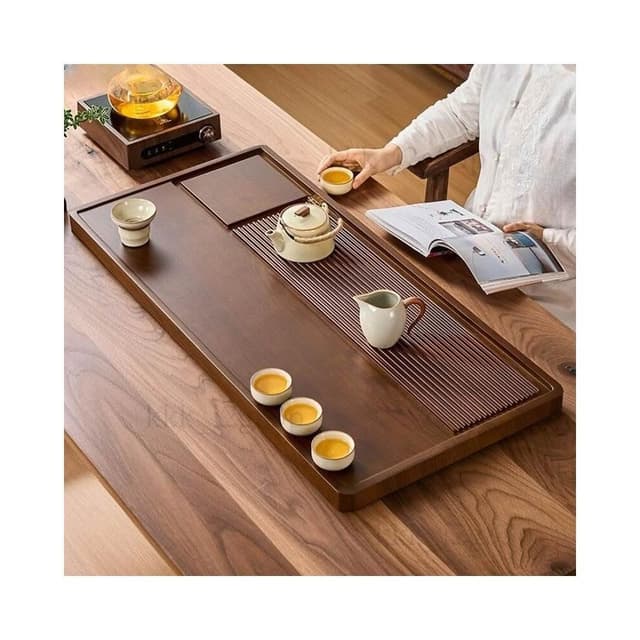 茶盤 家用 2025新款 電木 乾泡 瀝水 客廳 茶具 茶台 整塊 實木 茶托盤 小型茶臺 泡茶盤 功夫茶具