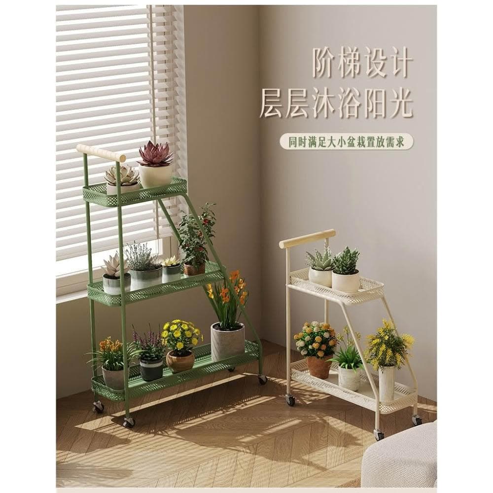 花架 盆栽架 多肉架 落地花架子 可移動花架客廳陽臺置物架落地鐵藝多層花盆架家用多肉植物擺放架