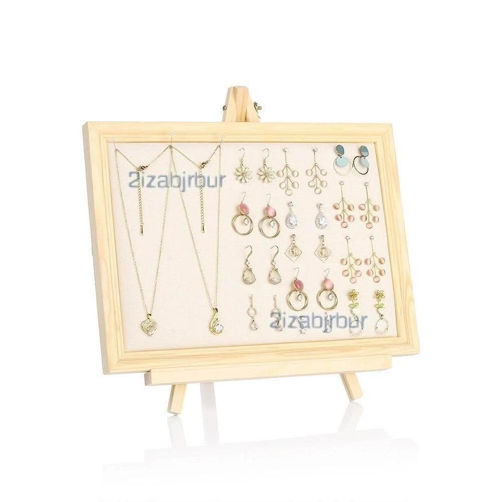 實木相框板 掛墻耳環收納架 女家用首飾架 耳飾收納架 耳釘展示板 首飾展示架 耳釘耳飾項鍊架 飾品展示架