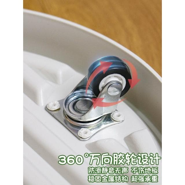 台灣現貨 移動花盆托盤帶輪底座滾輪花托花盆栽萬向輪植物綠植接水盤隱形輪