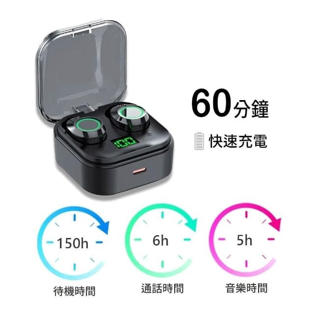 真無線藍芽耳機 IPX5 防水 藍芽耳機 藍牙5.3 雙耳耳機 無線耳機 防水立體環繞耳機