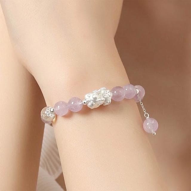 【MoonDy】手鍊 女生手鍊 貔貅手鍊 水晶項鍊 招財納福 轉運珠 情人節禮物