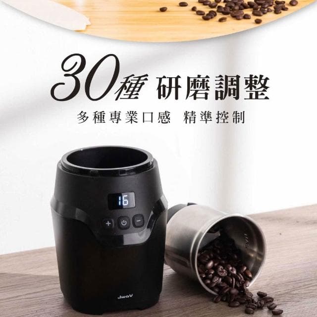 【JWAY】電動磨豆機＋粉水比咖啡料理秤｜咖啡新手入門首選組｜超值優惠組合｜父親節咖啡禮推薦