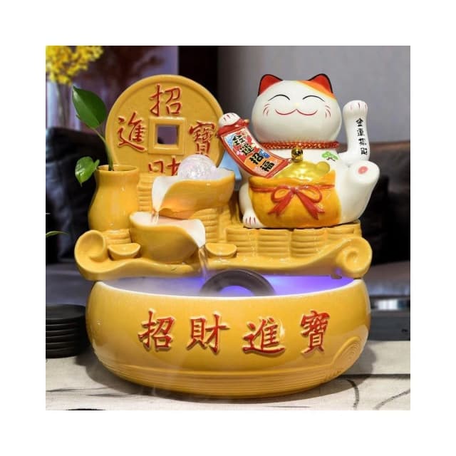 招財貓  招財貓擺飾 流水盆 聚寶盆 流水擺件 招財擺飾 開運 風水招財流水組 風水擺件 開店 橋遷 開幕送禮