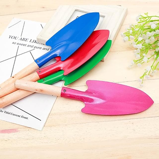 【生活職人】鐵藝 鏟子 鐵鍬 鐵鏟 2入 木柄花鏟 木鏟 花鍬 花鏟 園藝鏟 盆栽 植物 種花