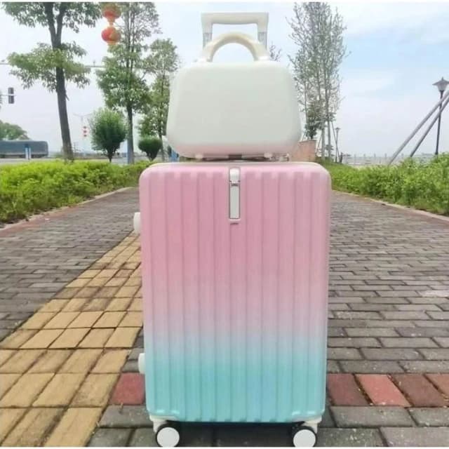 登機箱20吋日韓熱銷TOP 漸變色行李箱28吋行李箱 旅行箱 高顏值拉桿行李箱子母箱男女學生新款登機箱大容量密碼行李箱