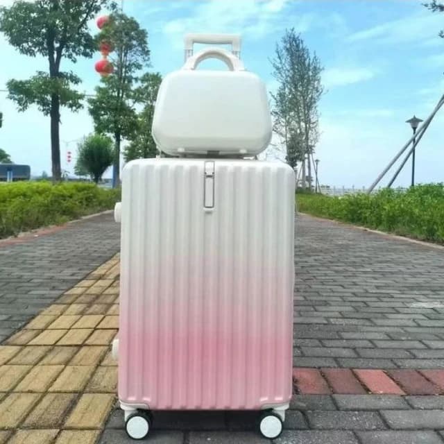 登機箱20吋日韓熱銷TOP 漸變色行李箱28吋行李箱 旅行箱 高顏值拉桿行李箱子母箱男女學生新款登機箱大容量密碼行李箱