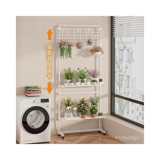 🎉特價下殺 花架 陽臺花架 落地架 多肉花架置物架陽臺爬藤架子鐵藝層架多層客廳落地花盆託架多功能 植物花架 盆栽架