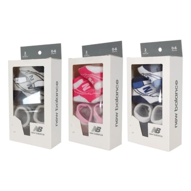 【NEW BALANCE】NEW BALANCE 學步鞋 0-6個月 2入 三色 禮盒裝 彌月禮 寶寶禮物 LAKB0104-