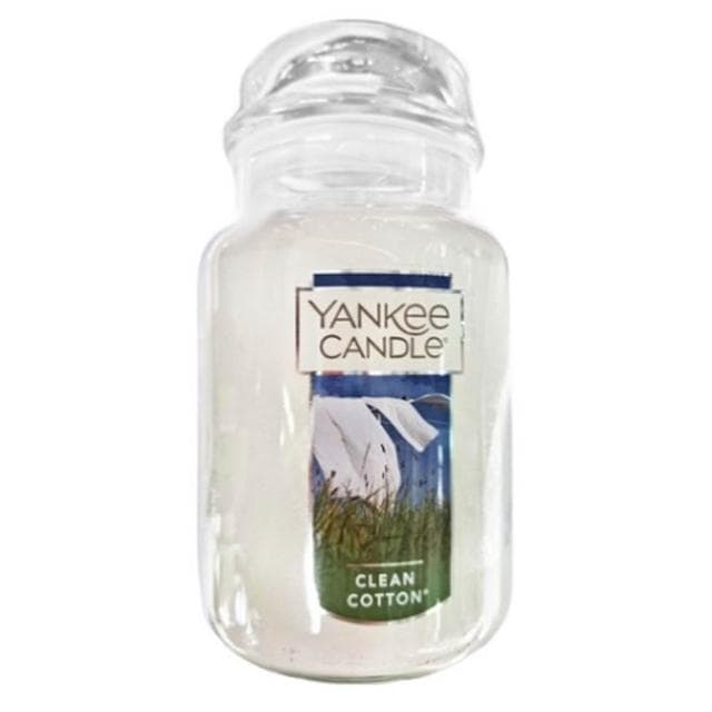 【YANKEE CANDLE】5Cgo🏆YANKee CANDLE香氛蠟燭Clean Cotton清爽棉623克/瓶X2瓶（新舊包裝隨機發貨）KP303