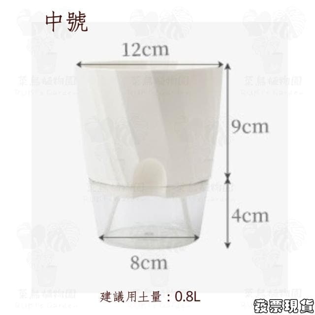 沐晨植物園｜懶人花盆 懶人盆栽 吸水花盆 自吸水花盆  免澆水花盆 懶人花盆 吸水盆栽 室內花盆 自吸水花盆