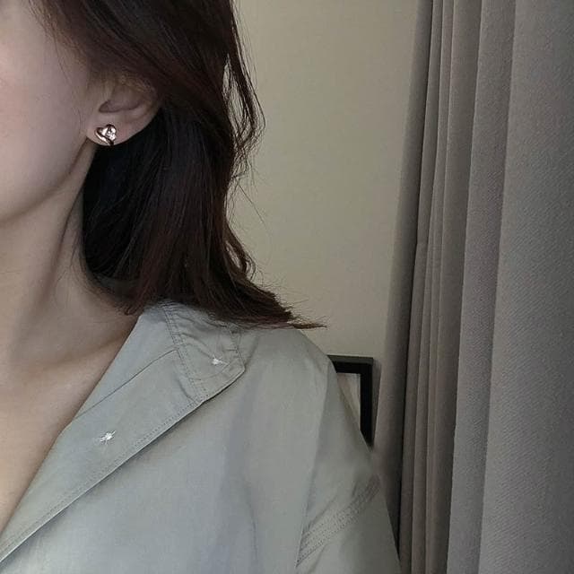 「耳夾專區」夾式耳環 D34 戀愛心型夾式耳環 愛心耳夾 蚊香盤無痛耳夾 無耳洞耳環