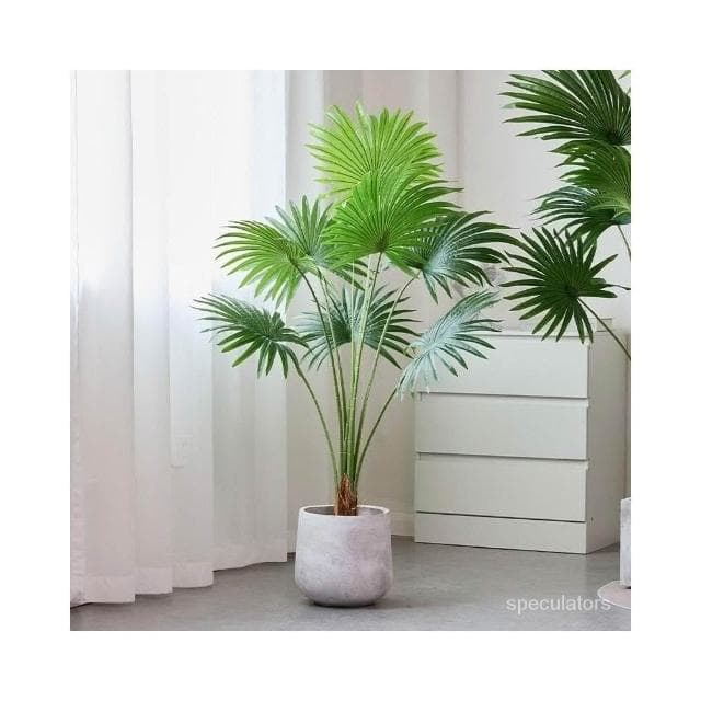 北歐風仿真植物加州蒲葵盆栽客廳室內造景綠植裝飾花落地擺件假樹