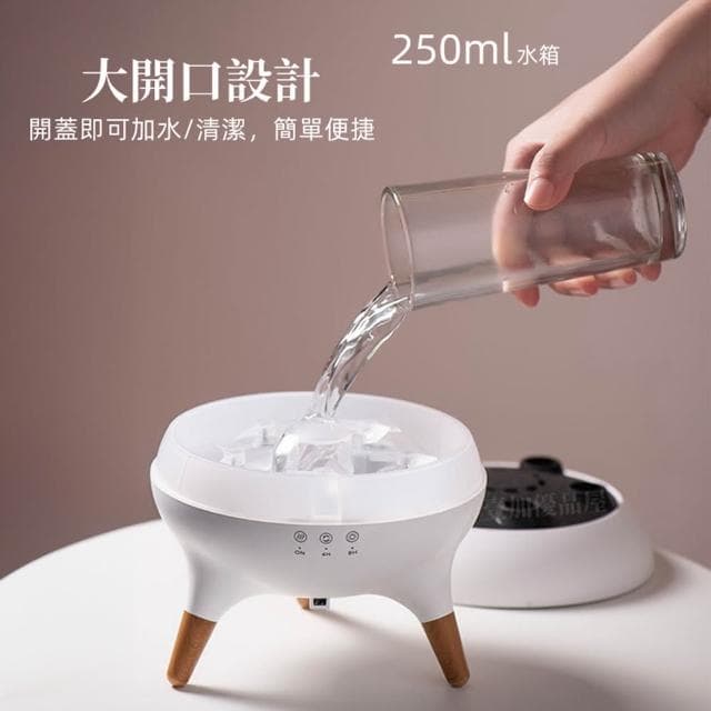 【RTAKO】水母香薰機 火焰加濕器 拾音水氧機 火焰香薰機 七彩香薰機 兩檔定時 香氛機 加濕器 香薰機 擴香機