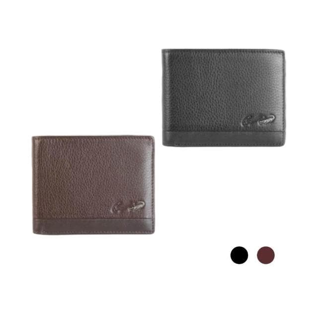 【Crocodile】鱷魚皮件 義大利進口牛皮 男生拉鍊短夾推薦 荔紋 7卡 0103-3357-黑咖兩色專櫃品牌 送禮推薦