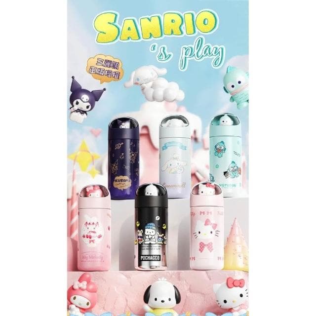 【SANRIO 三麗鷗】可夢保溫瓶 316不鏽鋼 真空保溫罐 保溫杯 水杯 茶杯 保冰杯 運動水壺 兒童水壺 隨身杯 送禮 生日 禮物 35#7